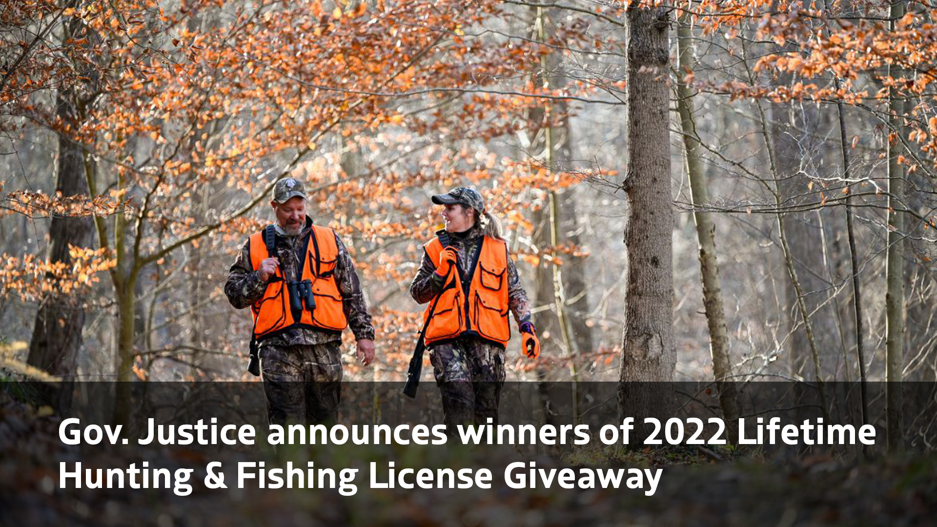 Gov. Justice announces winners of 2022 Lifetime Hunting & Fishing